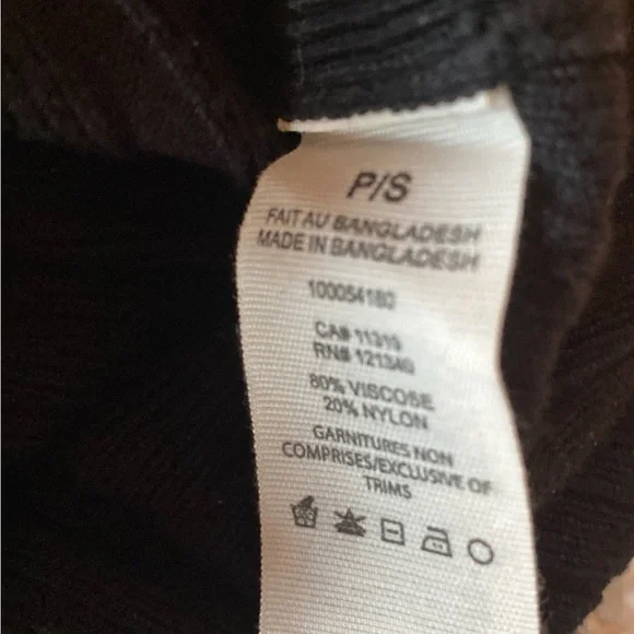 Garage Black Ribbed Button-Up Cardigan - Picture 5 of 5